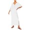 WOMEN SHORT SILK DRESS WHITE M