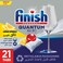 Finish Quantum All in 1 Dishwasher Tablets, Lemon Sparkle Scent, 21 Tabs