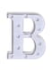 Generic Alphabet LED Letter Lights Light Up Plastic Letters Standing Hanging B White 22X18X4.5centimeter