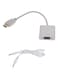 Generic 1080P HDMI To VGA Video Converter Adapter With AUX Cord, White