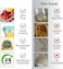 [3Diamonds] Glass Containers BPA-Free Locking lids, Food Storage Container 100% Leakproof Glass Lunch Boxes, Freezer Storage container with Lids Airtight, Glass Food Storage (Set of 4)