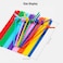 Generic-26CM Disposable Plastic Drinking Straws Flexible Single Use Drinking Straw Pack of 100 Pcs for Party Bar Restaurant Multiple Colors