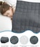 Fabienne Weighted Blanket 15lbs Single Size Adult Heavy Blanket 60"x80" Anxiety Relief Pressure Therapy Insomnia Stress Relief Blanket 6.8Kg 150x200cm Dark Grey