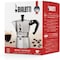 Bialetti 3 Cups Moka Espresso Maker, Be-1162, Silver, Aluminium