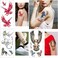 Animal Temporary Tattoo Phoenix Fox Unicorn Eagle Peacock Horse 10 sheets