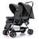 Teknum Double Baby Stroller - Dark Grey