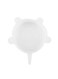Generic - 6-Piece Silicone Stretchable Food Bowl Covers White 132.00g