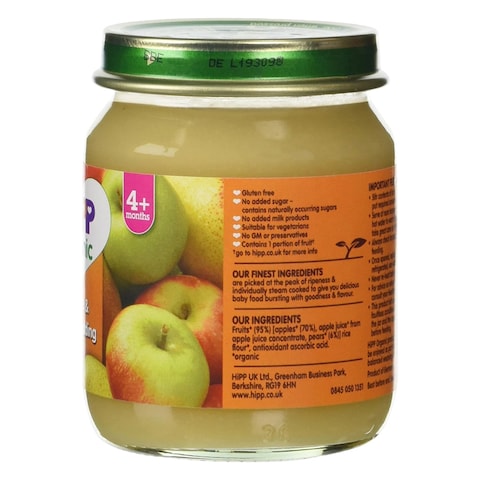 Hipp Organic Apple And Pear Pudding Baby Food 125G