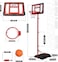 Sky Land Basketball Hoop And Stand Set, Adjustable Height 145 250 Cm For Indoor/Outdoor Fun Sport Activity Game For Children Em 1869, Red