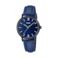 Women's Leather Analog Wrist Watch LTP-VT02BL-2A Blue