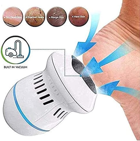 Generic Rechargeable Electric Foot Callus Remover With Built-In Vacuum, Professional Pedicure Tools For Dry, Hard, Dead, Cracked Skin