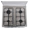 Midea Gas Cooker With Full Safety CME6060-D Silver/Black 60x60cm