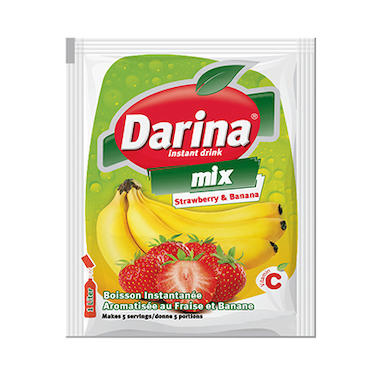 Darina Strawberry And Banana Instant Drink Powder 25GR