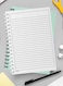 Lowha Spiral Notebook With 60 Sheets And Hard Paper Covers With Golden Dots Design, For Jotting Notes And Reminders, For Work, University, School