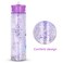 Eazy Kids - 18" Set of 4 Trolley School Bag with Glitter 550ml Water Bottle, Lunch Bag &amp; Pencil Case - Mermaid Purple