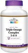 21st Century, Triple Omega Complex 3-6-9, 180 Enteric Coated Softgels