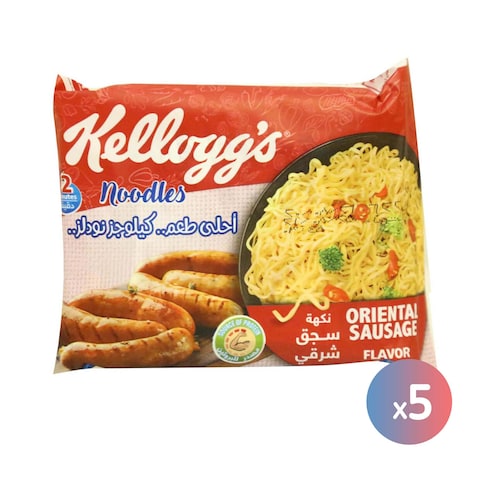 Buy Kelloggs Sausage Noodles -70 gm - 5 Packs in Egypt