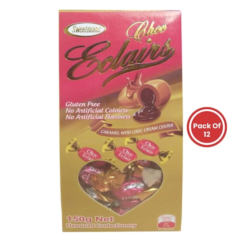 Pran Sweetman Choco Eclairs Candy 150G X Pack Of 12