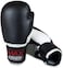 Max Strength Boxing Gloves Sparring Kickboxing, MMA Muay Thai Boxercise Training Workout, Punch Bag, Focus Pads, Thai Pad Punching Fight Gloves (Black &amp; White, 12Oz)