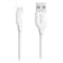 Anker A8133H21 PowerLine USB-A To Micro Data Sync And Charging Cable 6 ft White