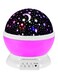 Generic Star And Moon Rotating Projector Night Lamp Black/White/Purple 13x13x14.5centimeter