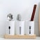 Aiwanto Chopstick Spoon Fork Cutlery Holder Rack Kitchen Storage Box Spoon Fork Holder Storage With Wood Base For Kitchen Countertop