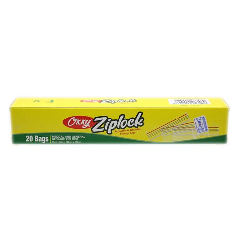 Oxxy Zip Lock Medium Sandwich Bag 18x20cm