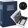 Rubik Book Safe With Combination Lock, Home Dictionary Diversion Hidden Secret Metal Safe Box For Money Jewelry Passport (24 X 15.5 X 5.5 Cm) Navy Blue, Medium