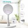 lavish  Electric Fly Swatter 4000 Volt Bug Zapper Dual Modes Mosquito Killer with Purple Mosquito Light Rechargeable for Indoor and Outdoor Home Office Backyard Patio Camping