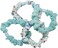 Aiwanto 4Pcs Hair Rubber Band Girl's Hair Bands Sky Blue