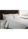 Hotel Linen 6-Piece Hotel Linen Stripe Sateen Double Size Comforter Set Cotton Blend, Silver 220X240cm
