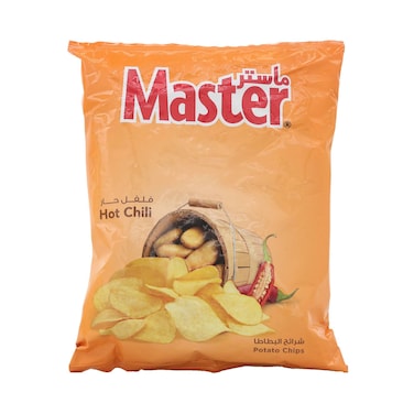 ماستر شرائح بطاطا بطعم الفلفل الحار 45غ