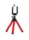 Octopus - Adjustable Phone Tripod Holder Stand Red/Black