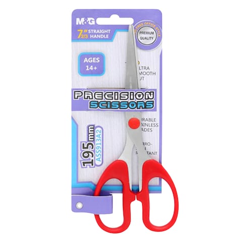 M&amp;G ASS913A2 Office Scissors 195mm Red