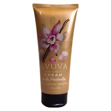 Avuva Hand and Body Cream - Vanilla Marshmallow Scent - 200ml