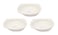 Tendance 's Porcelain 8 inch Soup Plate, White, JX52-A003-04, 3 Pcs Set