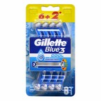 Buy Gillette Blue3 Cool Comfort Fresh Razor 8 Pieces in Kuwait