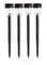 Generic 4-Piece Solar Light Set Black 37cm