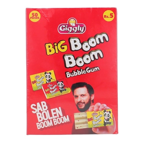 Giggly Big Boom Boom Bubble Gum 50 pcs