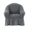 Fabienne Turkish Stretchable Sofa Cover One Seater Grey Free Size