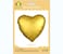 Party Time 1pc 18" Matte Gold Heart Shaped Foil Mylar Balloons For Mother's Day, Wedding Decoration &amp; Engagement - Birthday Party Supplies