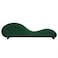 In House Romantic Chaise Longue Luxury And Romantic Design Sofa With Bed Mode Upholstery Pattern Of Velvet Fabric - Dark Green
