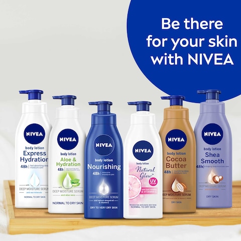 NIVEA Even Tone Body Lotion Natural Glow Complex &amp; Vitamin C UV Protection All Skin Types Jar 250ml 