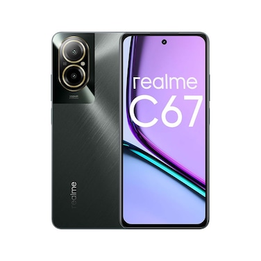 ريلمي C67- موبايل 6.72 بوصة 6GB/128GB  ثنائي الشريحة بشبكة الجيل الرابع - اسود