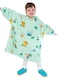 Milk &amp; Moo Little Mermaid Wearable Hooded Blanket With Pouch Green