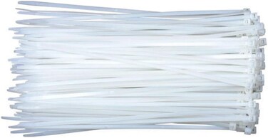 AL ARQAM Zip Ties, 100 Pcs 3.6X200 MM Cable Tie, Adjustable Durable Self-locking Nylon Zip Cable Ties for Home Office Garage Workshop