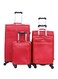 طقم حقائب سفر بعجلات وجوانب مرنة -4 قطع أحمر