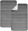 Sky-Touch Bath Mat 2 Pack, Memory Foam Anti-Slip Bath Mat, Soft And ComFortable Bath Mat With High Absorbent Non-Slip Bath Mat For Bath, Tub And Floor, Non-Slip Gray 50 x 80 cm, 50 x 80 cm
