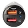 Ednet Dual USB 3.0 Port Quick Car Charge Black