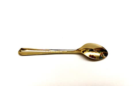 Generic 12-Piece Gold Plated Tea Spoon Set Gold 10 cm - Japan